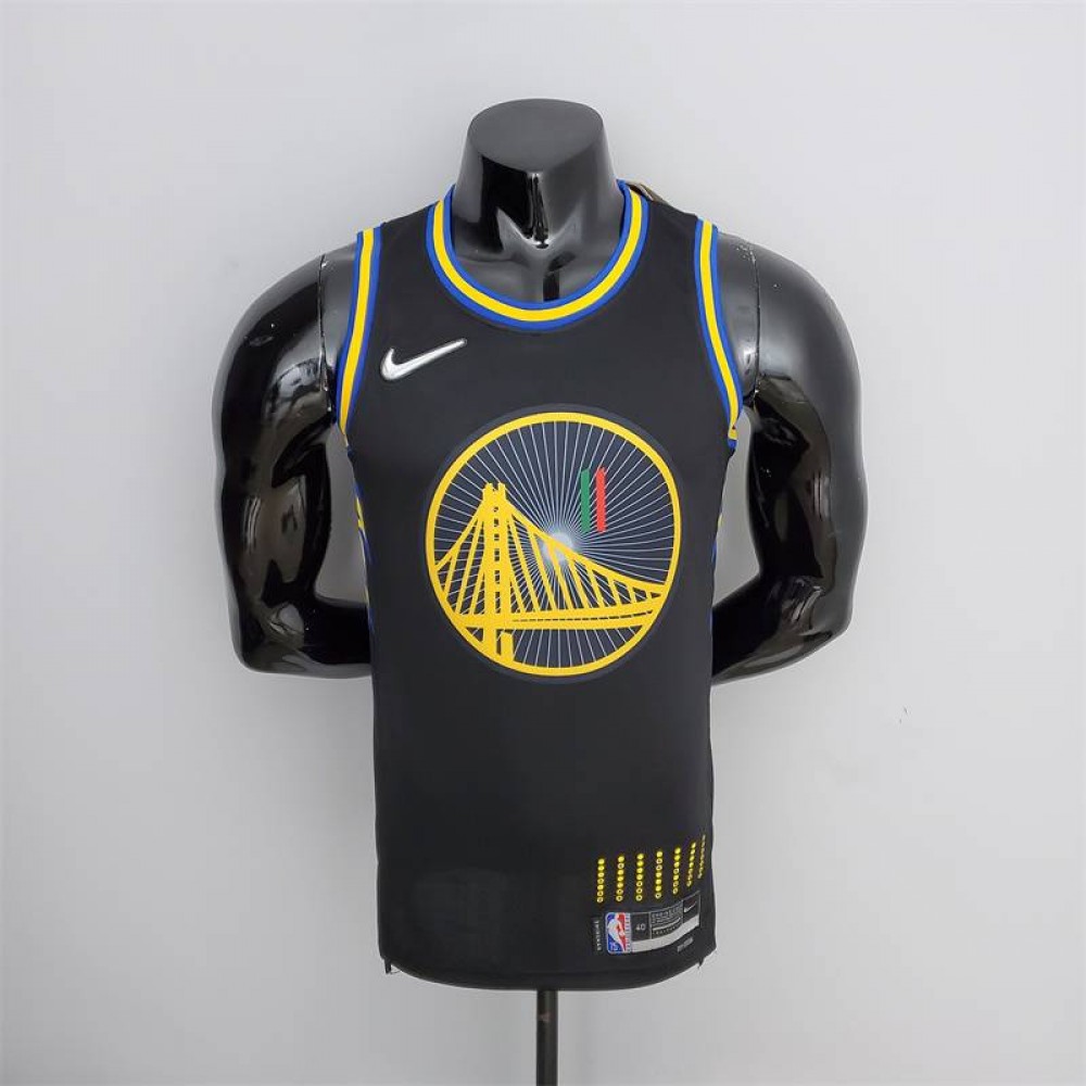 Camiseta Klay Thompson #11 Golden State Warriors Edición 75 Aniversario 2022 Mexico Edition Negro Camiseta Klay Thompson #11 Golden State Warriors Edición 75 Aniversario 2022 Mexico Edition Negro