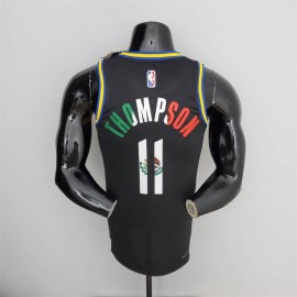 Camiseta Klay Thompson #11 Golden State Warriors Edición 75 Aniversario 2022 Mexico Edition Negro Camiseta Klay Thompson #11 Golden State Warriors Edición 75 Aniversario 2022 Mexico Edition Negro