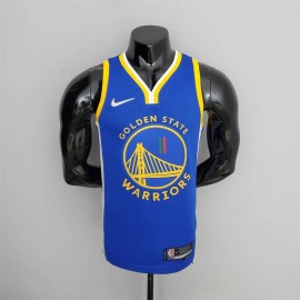 Camiseta Klay Thompson #11 Golden State Warriors Edición 75 Aniversario Mexico Edition Azul