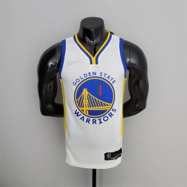 Camiseta Klay Thompson #11 Golden State Warriors Edición 75 Aniversario Mexico Edition Blanco