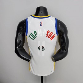 Camiseta Klay Thompson #11 Golden State Warriors Edición 75 Aniversario Mexico Edition Blanco Camiseta Klay Thompson #11 Golden State Warriors Edición 75 Aniversario Mexico Edition Blanco