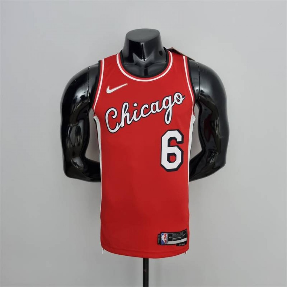 Camiseta Alex Caruso #6 Chicago Bulls Edición 75 Aniversario 2022 City Edition Rojo Camiseta Alex Caruso #6 Chicago Bulls Edición 75 Aniversario 2022 City Edition Rojo