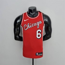Camiseta Alex Caruso #6 Chicago Bulls Edición 75 Aniversario 2022 City Edition Rojo