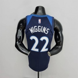 Camiseta Andrew Wiggins #22 Minnesota Timberwolves Edición 75 Aniversario Azul Real