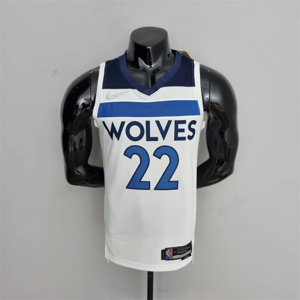 Camiseta Andrew Wiggins #22 Minnesota Timberwolves Edición 75 Aniversario Blanco