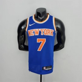 Camiseta Carmelo Anthony #7 New York Knicks Edición 75 Aniversario Azul