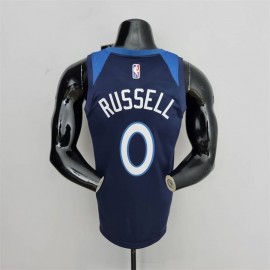 Camiseta D'Angelo Russell #0 Minnesota Timberwolves Edición 75 Aniversario Azul Real Camiseta D'Angelo Russell #0 Minnesota Timberwolves Edición 75 Aniversario Azul Real