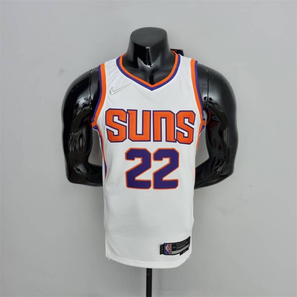 Camiseta Deandre Ayton #22 Phoenix Suns Edición 75 Aniversario Blanco Camiseta Deandre Ayton #22 Phoenix Suns Edición 75 Aniversario Blanco