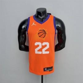 Camiseta Deandre Ayton #22 Phoenix Suns Jordan Edición 75 Aniversario Naranja
