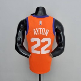 Camiseta Deandre Ayton #22 Phoenix Suns Jordan Edición 75 Aniversario Naranja