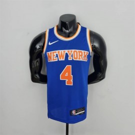 Camiseta Derrick Rose #4 New York Knicks Edición 75 Aniversario Azul