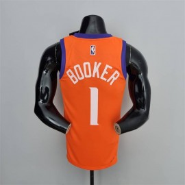 Camiseta Devin Booker #1 Phoenix Suns Jordan Edición 75 Aniversario Naranja Camiseta Devin Booker #1 Phoenix Suns Jordan Edición 75 Aniversario Naranja