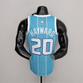 Camiseta Gordon Hayward #20 Charlotte Hornets Edición 75 Aniversario Azul Camiseta Gordon Hayward #20 Charlotte Hornets Edición 75 Aniversario Azul