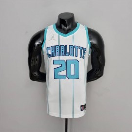 Camiseta Gordon Hayward #20 Charlotte Hornets Edición 75 Aniversario Blanco