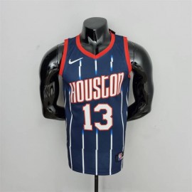 Camiseta James Harden #13 Houston Rockets 2022 City Edition Azul Oscuro