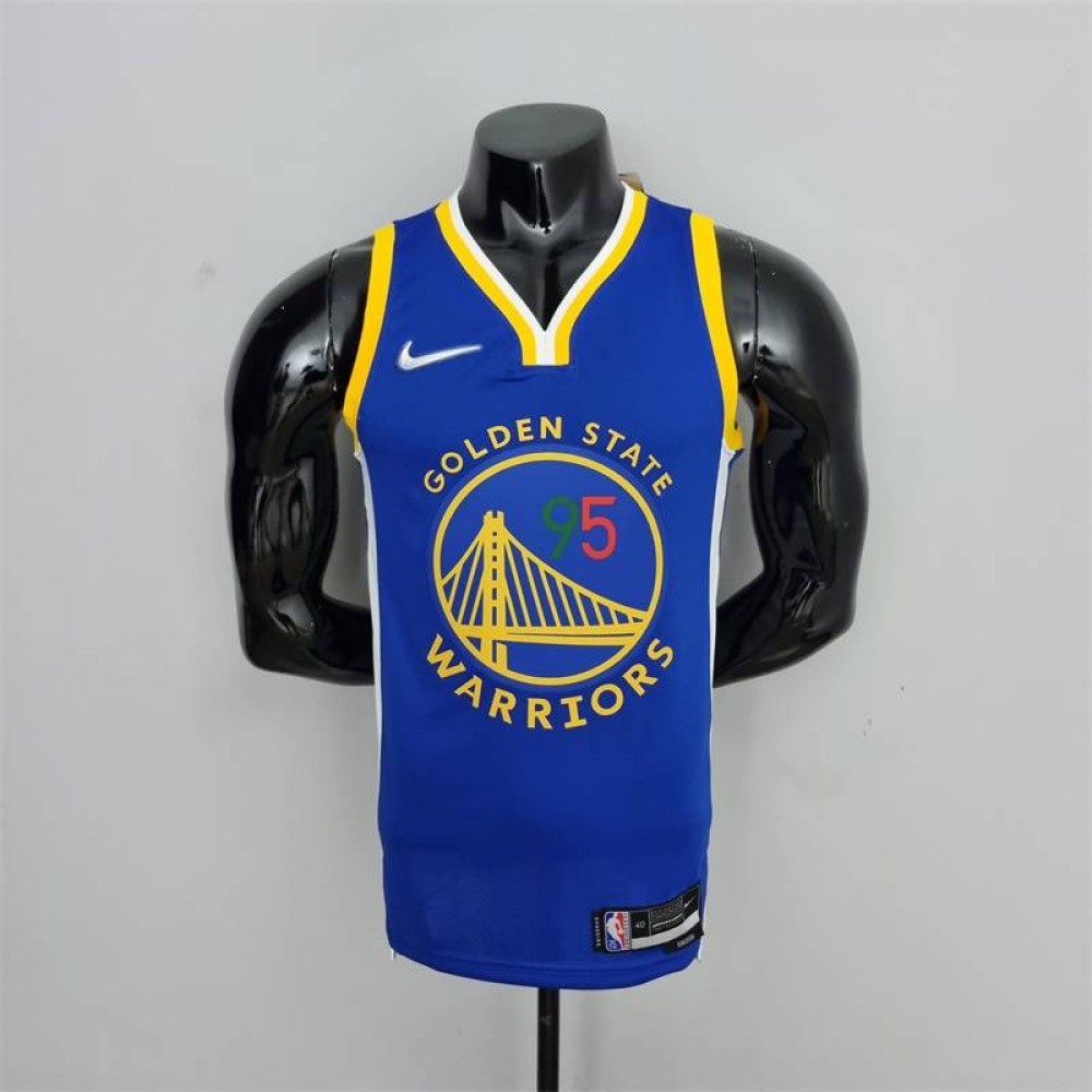 Camiseta Juan Toscano-Anderson #95 Golden State Warriors Edición 75 Aniversario Mexico Exclusivo Azul Camiseta Juan Toscano-Anderson #95 Golden State Warriors Edición 75 Aniversario Mexico Exclusivo Azul