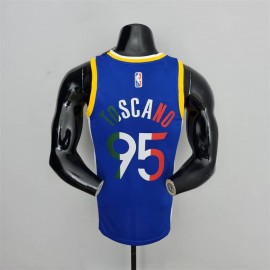Camiseta Juan Toscano-Anderson #95 Golden State Warriors Edición 75 Aniversario Mexico Exclusivo Azul Camiseta Juan Toscano-Anderson #95 Golden State Warriors Edición 75 Aniversario Mexico Exclusivo Azul