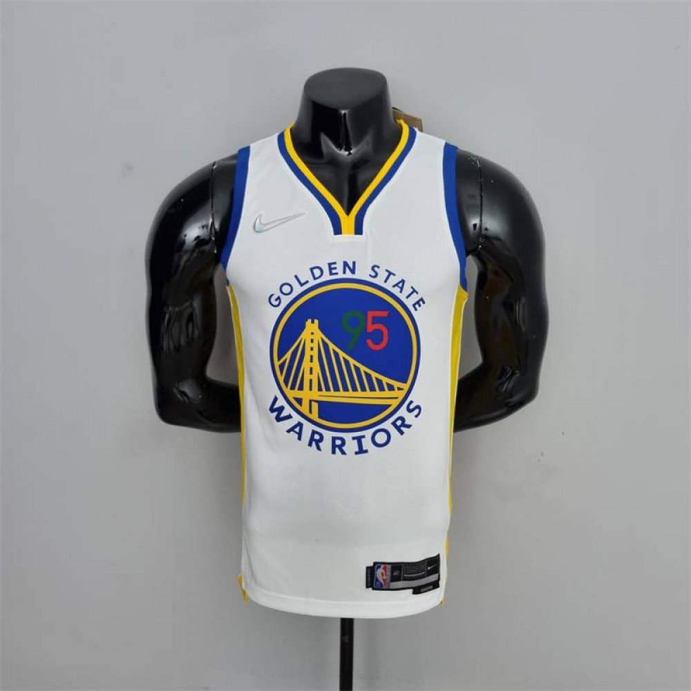 Camiseta Juan Toscano-Anderson #95 Golden State Warriors Edición 75 Aniversario Mexico Exclusivo Blanco Camiseta Juan Toscano-Anderson #95 Golden State Warriors Edición 75 Aniversario Mexico Exclusivo Blanco