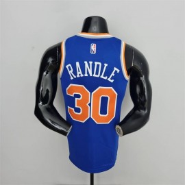 Camiseta Julius Randle #30 New York Knicks Edición 75 Aniversario Azul Camiseta Julius Randle #30 New York Knicks Edición 75 Aniversario Azul