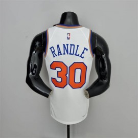 Camiseta Julius Randle #30 New York Knicks Edición 75 Aniversario Blanco Camiseta Julius Randle #30 New York Knicks Edición 75 Aniversario Blanco
