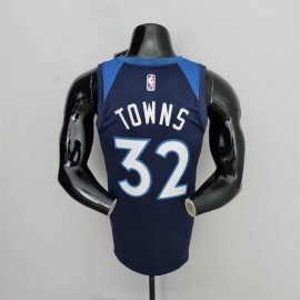Camiseta Karl-Anthony Towns #32 Minnesota Timberwolves Edición 75 Aniversario Azul Real Camiseta Karl-Anthony Towns #32 Minnesota Timberwolves Edición 75 Aniversario Azul Real