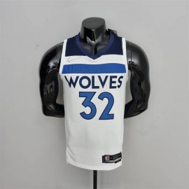 Camiseta Karl-Anthony Towns #32 Minnesota Timberwolves Edición 75 Aniversario Blanco