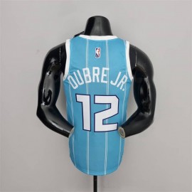 Camiseta Kelly Oubre Jr. #12 Charlotte Hornets Edición 75 Aniversario Azul Camiseta Kelly Oubre Jr. #12 Charlotte Hornets Edición 75 Aniversario Azul