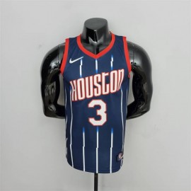 Camiseta Kevin Porter Jr. #3 Houston Rockets 2022 City Edition Azul Oscuro