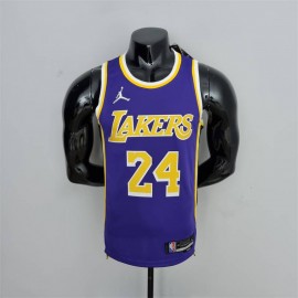 Camiseta Kobe Bryant #24 Los Angeles Lakers Jordan Edición 75 Aniversario Púrpura