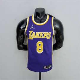 Camiseta Kobe Bryant #8 Los Angeles Lakers Jordan Edición 75 Aniversario Púrpura