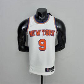 Camiseta RJ Barrett #9 New York Knicks Edición 75 Aniversario Blanco