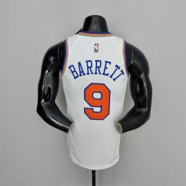 Camiseta RJ Barrett #9 New York Knicks Edición 75 Aniversario Blanco Camiseta RJ Barrett #9 New York Knicks Edición 75 Aniversario Blanco
