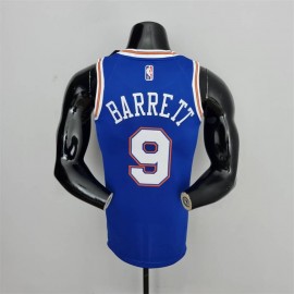 Camiseta RJ Barrett #9 New York Knicks Jordan Limited Edición 75 Aniversario Azul Camiseta RJ Barrett #9 New York Knicks Jordan Limited Edición 75 Aniversario Azul