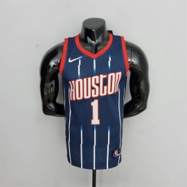 Camiseta Tracy McGrady #1 Houston Rockets 2022 City Edition Azul Oscuro