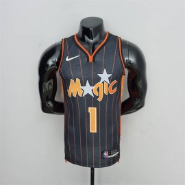 Camiseta Tracy McGrady #1 Orlando Magic 2022 City Edition Negro