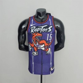 Camiseta Vince Carter #15 Toronto Raptors Púrpura