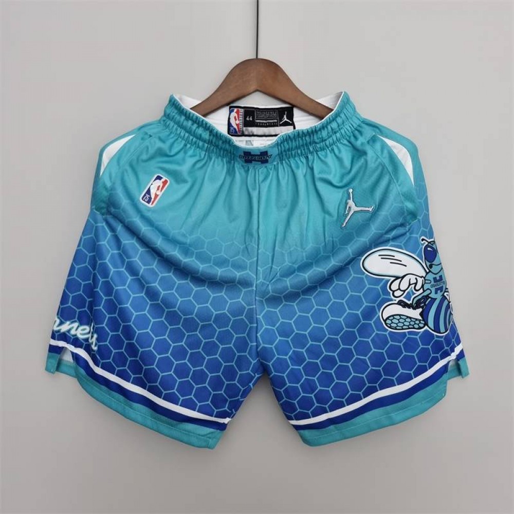 Pantalon Corto De Bolsillo Charlotte Hornets 2022 City Edition Azul Claro