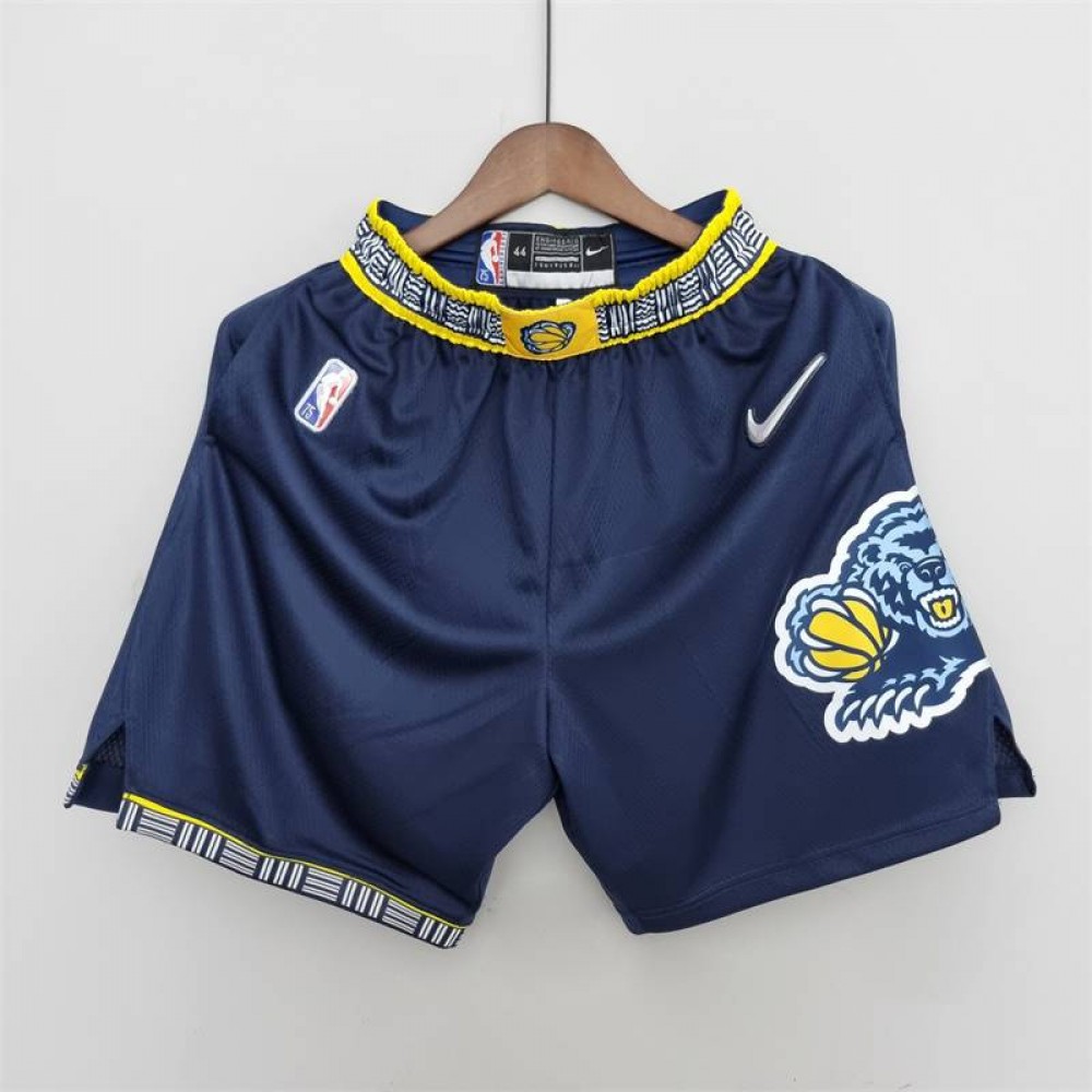 Pantalon Corto De Bolsillo Memphis Grizzlies 2022 City Edition Azul Real