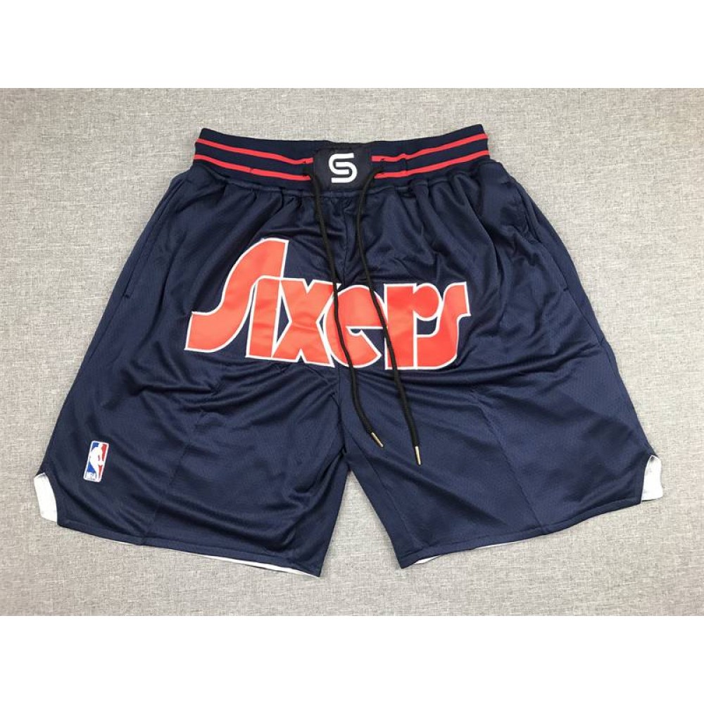 Pantalon Corto De Bolsillo Philadelphia 76ers City Edition Azul Oscuro