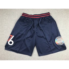 Pantalon Corto De Bolsillo Philadelphia 76ers City Edition Azul Oscuro