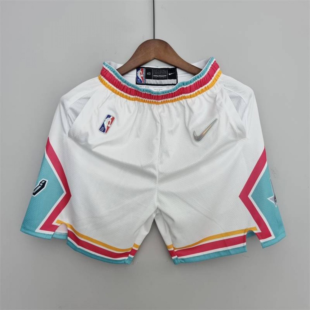 Pantalon Corto De Bolsillo San Antonio Spurs 2022 City Edition Blanco