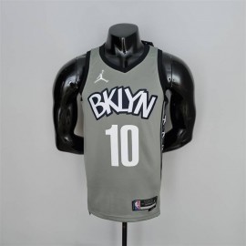 Camiseta Ben Simmons #10 Brooklyn Nets Edición 75 Aniversario City Edition Gris