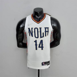 Camiseta Brandon Ingram #14 New Orleans Pelicans City Edition 2022 Blanca