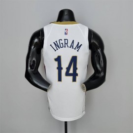 Camiseta Zion Williamson #1 New Orleans Pelicans Edición 75 Aniversario Blanca Camiseta Zion Williamson #1 New Orleans Pelicans Edición 75 Aniversario Blanca