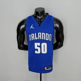 Camiseta Cole Anthony #50 Orlando Magic Edición 75 Aniversario Azul Oscuro