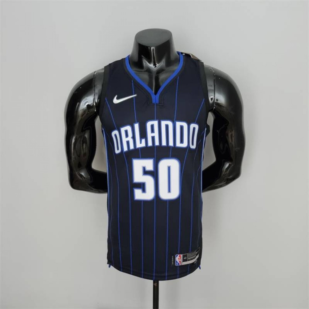 Camiseta Cole Anthony #50 Orlando Magic Edición 75 Aniversario Negra Camiseta Cole Anthony #50 Orlando Magic Edición 75 Aniversario Negra