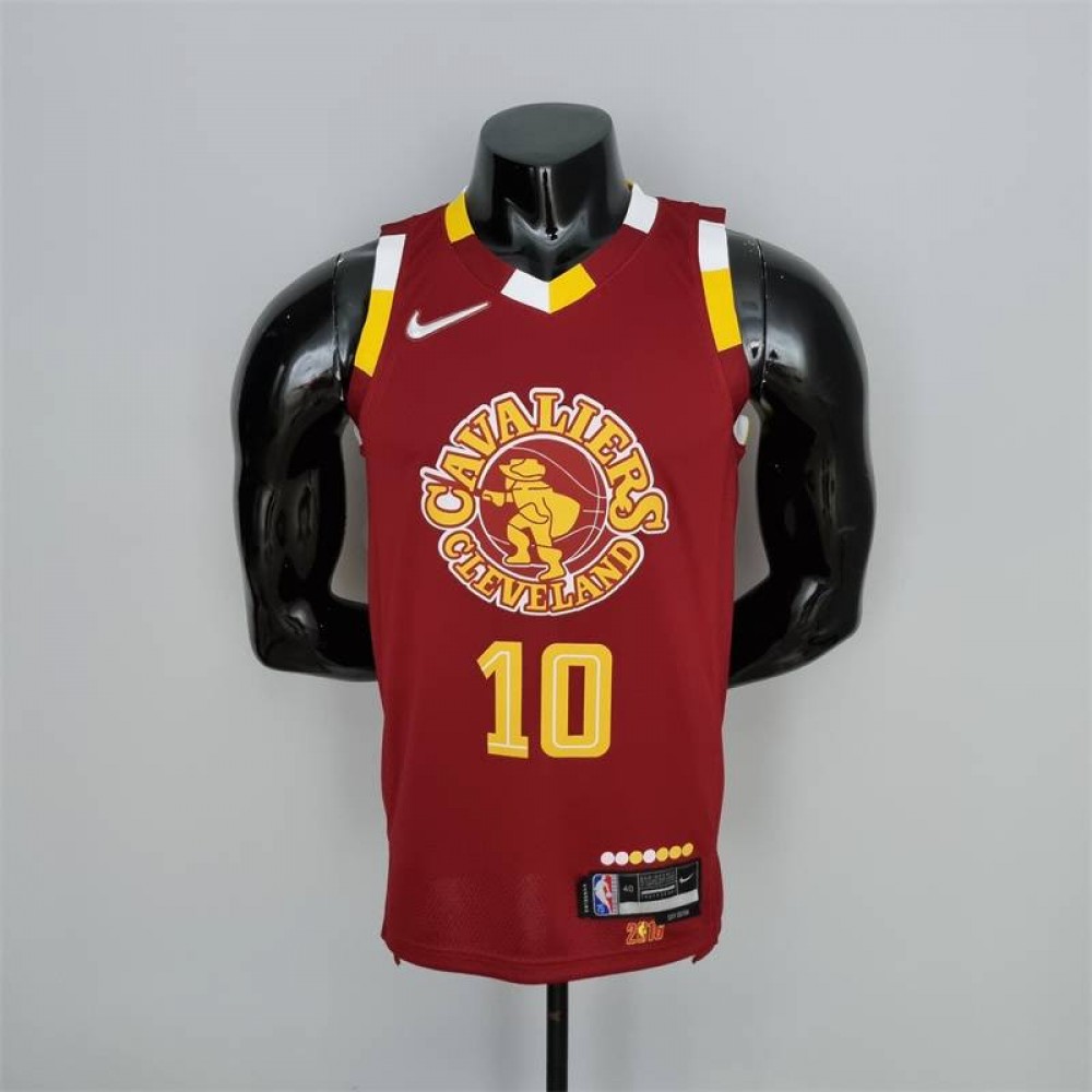 Camiseta Darius Garland #10 Cleveland Cavaliers City Edition 2022 Roja
