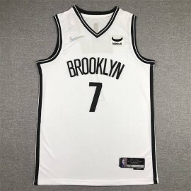 Camiseta Kevin Durant #7 Brooklyn Nets Edición 75 Aniversario Icon Diamante Blanco