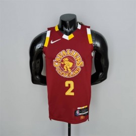 Camiseta Kyrie Irving #2 Cleveland Cavaliers City Edition 2022 Roja