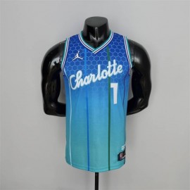 Camiseta LaMelo Ball #1 Charlotte Hornets City Edition 2022 Azul